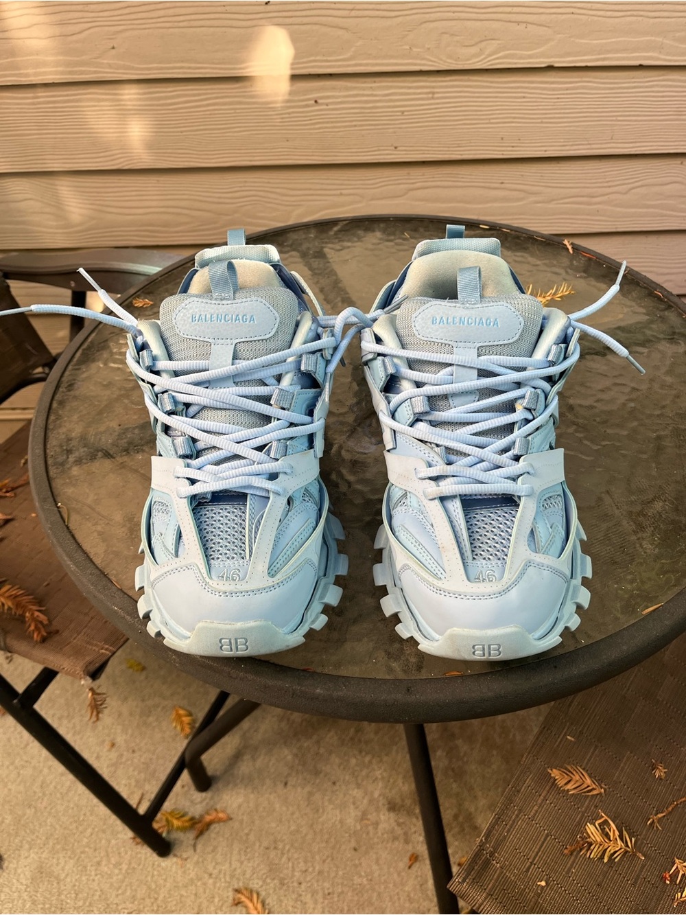 Balenciaga Men’s Light Blue Track Sneakers